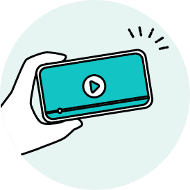 つくった動画は保存できるよ!
